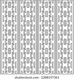  Stylish texture with figures from lines.Abstract geometric black and white pattern for web page, textures, card, poster, fabric, textile. Monochrome graphic repeating design. 