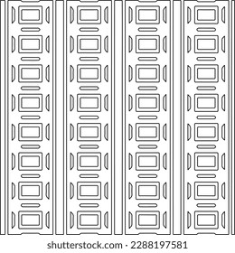  Stylish texture with figures from lines.Abstract geometric black and white pattern for web page, textures, card, poster, fabric, textile. Monochrome graphic repeating design. 