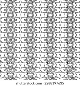  Textura elegante con figuras de líneas.Patrón geométrico en blanco y negro para páginas web, texturas, tarjetas, afiches, tela, textil. Diseño repetitivo gráfico monocromo. 