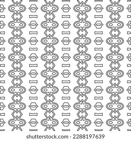  Stylish texture with figures from lines.Abstract geometric black and white pattern for web page, textures, card, poster, fabric, textile. Monochrome graphic repeating design. 