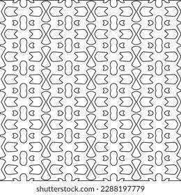  Textura elegante con figuras de líneas.Patrón geométrico en blanco y negro para páginas web, texturas, tarjetas, afiches, tela, textil. Diseño repetitivo gráfico monocromo. 