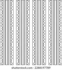  Stylish texture with figures from lines.Abstract geometric black and white pattern for web page, textures, card, poster, fabric, textile. Monochrome graphic repeating design. 