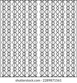 Stylish texture with figures from lines.Abstract geometric black and white pattern for web page, textures, card, poster, fabric, textile. Monochrome graphic repeating design. 