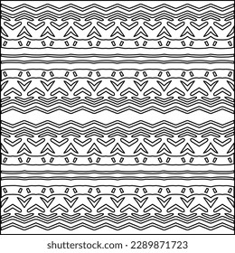Stylish texture with figures from lines.Abstract geometric black and white pattern for web page, textures, card, poster, fabric, textile. Monochrome graphic repeating design. 