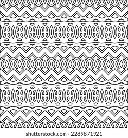 Textura elegante con figuras de líneas.Patrón geométrico en blanco y negro para páginas web, texturas, tarjetas, afiches, tela, textil. Diseño repetitivo gráfico monocromo. 