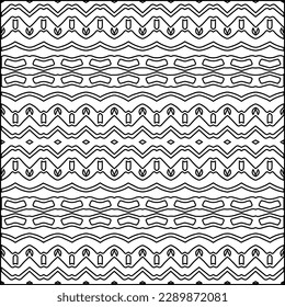 Textura elegante con figuras de líneas.Patrón geométrico en blanco y negro para páginas web, texturas, tarjetas, afiches, tela, textil. Diseño repetitivo gráfico monocromo. 