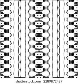 Stylish texture with figures from lines.Abstract geometric black and white pattern for web page, textures, card, poster, fabric, textile. Monochrome graphic repeating design. 