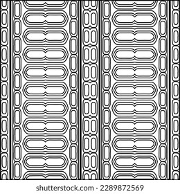 Stylish texture with figures from lines.Abstract geometric black and white pattern for web page, textures, card, poster, fabric, textile. Monochrome graphic repeating design. 