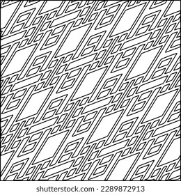 Textura elegante con figuras de líneas.Patrón geométrico en blanco y negro para páginas web, texturas, tarjetas, afiches, tela, textil. Diseño repetitivo gráfico monocromo. 