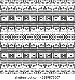 Stylish texture with figures from lines.Abstract geometric black and white pattern for web page, textures, card, poster, fabric, textile. Monochrome graphic repeating design. 