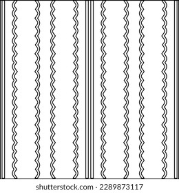 Textura elegante con figuras de líneas.Patrón geométrico en blanco y negro para páginas web, texturas, tarjetas, afiches, tela, textil. Diseño repetitivo gráfico monocromo. 