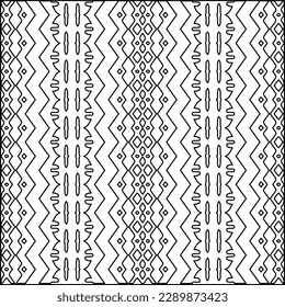 Textura elegante con figuras de líneas.Patrón geométrico en blanco y negro para páginas web, texturas, tarjetas, afiches, tela, textil. Diseño repetitivo gráfico monocromo. 