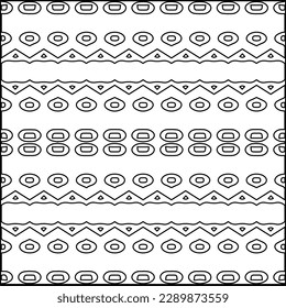 Stilvolle Textur mit Figuren aus Linien.Abstraktes geometrisches Schwarz-Weiß Muster für Webseiten, Texturen, Karten, Poster, Stoff, Textilien. Monochrome grafische Wiederholungsdesign. 