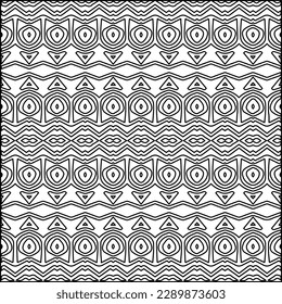 Textura elegante con figuras de líneas.Patrón geométrico en blanco y negro para páginas web, texturas, tarjetas, afiches, tela, textil. Diseño repetitivo gráfico monocromo. 