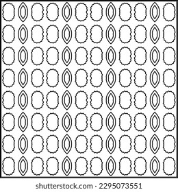 Stylish texture with figures from lines.Abstract geometric black and white pattern for web page, textures, card, poster, fabric, textile. Monochrome graphic repeating design. 