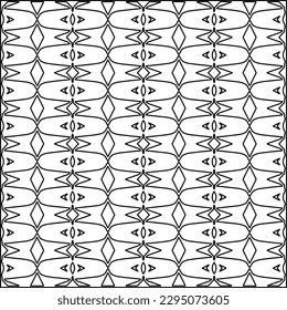 Textura elegante con figuras de líneas.Patrón geométrico en blanco y negro para páginas web, texturas, tarjetas, afiches, tela, textil. Diseño repetitivo gráfico monocromo. 
