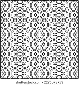 Stylish texture with figures from lines.Abstract geometric black and white pattern for web page, textures, card, poster, fabric, textile. Monochrome graphic repeating design. 