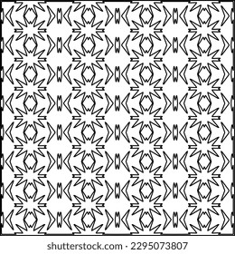 Textura elegante con figuras de líneas.Patrón geométrico en blanco y negro para páginas web, texturas, tarjetas, afiches, tela, textil. Diseño repetitivo gráfico monocromo. 