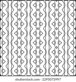 Textura elegante con figuras de líneas.Patrón geométrico en blanco y negro para páginas web, texturas, tarjetas, afiches, tela, textil. Diseño repetitivo gráfico monocromo. 