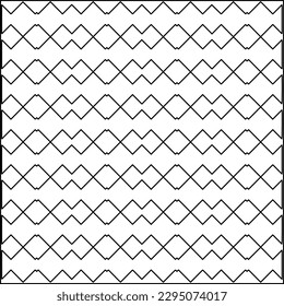 Textura elegante con figuras de líneas.Patrón geométrico en blanco y negro para páginas web, texturas, tarjetas, afiches, tela, textil. Diseño repetitivo gráfico monocromo. 