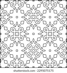 Stilvolle Textur mit Figuren aus Linien.Abstraktes geometrisches Schwarz-Weiß Muster für Webseiten, Texturen, Karten, Poster, Stoff, Textilien. Monochrome grafische Wiederholungsdesign. 