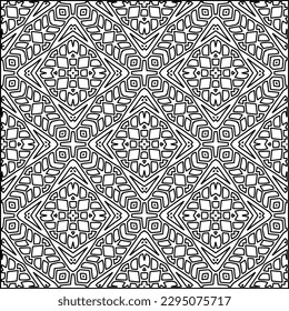 Textura elegante con figuras de líneas.Patrón geométrico en blanco y negro para páginas web, texturas, tarjetas, afiches, tela, textil. Diseño repetitivo gráfico monocromo. 