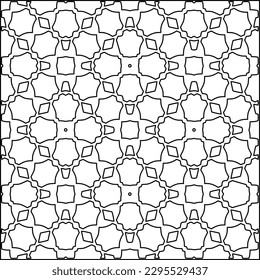 Textura elegante con figuras de líneas.Patrón geométrico en blanco y negro para páginas web, texturas, tarjetas, afiches, tela, textil. Diseño repetitivo gráfico monocromo. 