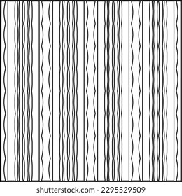 Stylish texture with figures from lines.Abstract geometric black and white pattern for web page, textures, card, poster, fabric, textile. Monochrome graphic repeating design. 