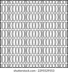 Textura elegante con figuras de líneas.Patrón geométrico en blanco y negro para páginas web, texturas, tarjetas, afiches, tela, textil. Diseño repetitivo gráfico monocromo. 