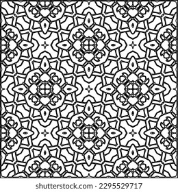Textura elegante con figuras de líneas.Patrón geométrico en blanco y negro para páginas web, texturas, tarjetas, afiches, tela, textil. Diseño repetitivo gráfico monocromo. 