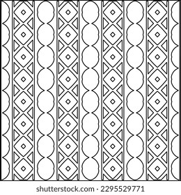 Stylish texture with figures from lines.Abstract geometric black and white pattern for web page, textures, card, poster, fabric, textile. Monochrome graphic repeating design. 