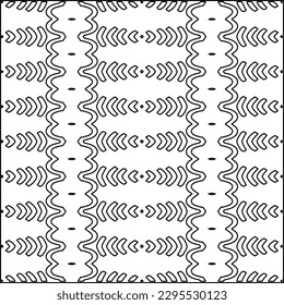 Textura elegante con figuras de líneas.Patrón geométrico en blanco y negro para páginas web, texturas, tarjetas, afiches, tela, textil. Diseño repetitivo gráfico monocromo. 