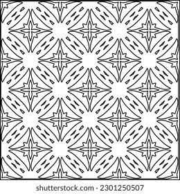  Textura elegante con figuras de líneas.Patrón geométrico en blanco y negro para páginas web, texturas, tarjetas, afiches, tela, textil. Diseño repetitivo gráfico monocromo. 