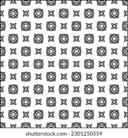  Stilvolle Textur mit Figuren aus Linien.Abstraktes geometrisches Schwarz-Weiß Muster für Webseiten, Texturen, Karten, Poster, Stoff, Textilien. Monochrome grafische Wiederholungsdesign. 