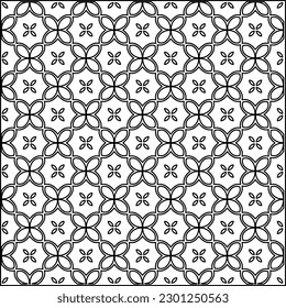 Stylish texture with figures from lines.Abstract geometric black and white pattern for web page, textures, card, poster, fabric, textile. Monochrome graphic repeating design. 
