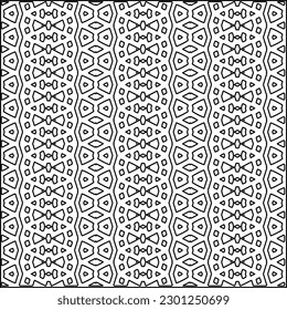  Textura elegante con figuras de líneas.Patrón geométrico en blanco y negro para páginas web, texturas, tarjetas, afiches, tela, textil. Diseño repetitivo gráfico monocromo. 