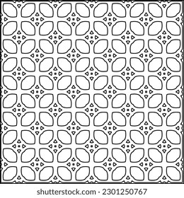  Textura elegante con figuras de líneas.Patrón geométrico en blanco y negro para páginas web, texturas, tarjetas, afiches, tela, textil. Diseño repetitivo gráfico monocromo. 