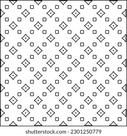  Stylish texture with figures from lines.Abstract geometric black and white pattern for web page, textures, card, poster, fabric, textile. Monochrome graphic repeating design. 