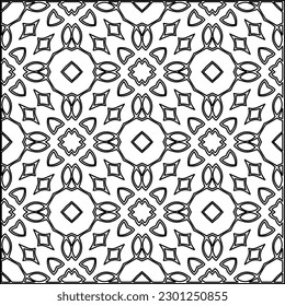 Textura elegante con figuras de líneas.Patrón geométrico en blanco y negro para páginas web, texturas, tarjetas, afiches, tela, textil. Diseño repetitivo gráfico monocromo. 