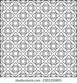  Textura elegante con figuras de líneas.Patrón geométrico en blanco y negro para páginas web, texturas, tarjetas, afiches, tela, textil. Diseño repetitivo gráfico monocromo. 