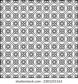 Textura elegante con figuras de líneas.Patrón geométrico en blanco y negro para páginas web, texturas, tarjetas, afiches, tela, textil. Diseño repetitivo gráfico monocromo. 