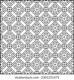 Textura elegante con figuras de líneas.Patrón geométrico en blanco y negro para páginas web, texturas, tarjetas, afiches, tela, textil. Diseño repetitivo gráfico monocromo. 