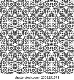  Textura elegante con figuras de líneas.Patrón geométrico en blanco y negro para páginas web, texturas, tarjetas, afiches, tela, textil. Diseño repetitivo gráfico monocromo. 