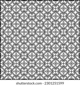  Textura elegante con figuras de líneas.Patrón geométrico en blanco y negro para páginas web, texturas, tarjetas, afiches, tela, textil. Diseño repetitivo gráfico monocromo. 