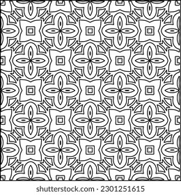  Textura elegante con figuras de líneas.Patrón geométrico en blanco y negro para páginas web, texturas, tarjetas, afiches, tela, textil. Diseño repetitivo gráfico monocromo. 