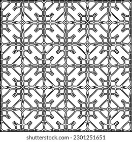 Textura elegante con figuras de líneas.Patrón geométrico en blanco y negro para páginas web, texturas, tarjetas, afiches, tela, textil. Diseño repetitivo gráfico monocromo. 
