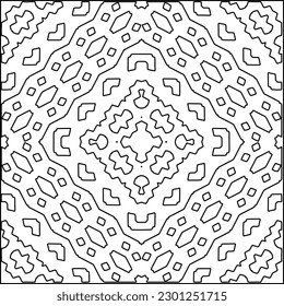  Textura elegante con figuras de líneas.Patrón geométrico en blanco y negro para páginas web, texturas, tarjetas, afiches, tela, textil. Diseño repetitivo gráfico monocromo. 