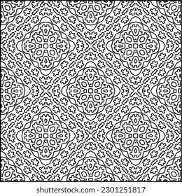  Textura elegante con figuras de líneas.Patrón geométrico en blanco y negro para páginas web, texturas, tarjetas, afiches, tela, textil. Diseño repetitivo gráfico monocromo. 