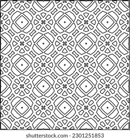  Stilvolle Textur mit Figuren aus Linien.Abstraktes geometrisches Schwarz-Weiß Muster für Webseiten, Texturen, Karten, Poster, Stoff, Textilien. Monochrome grafische Wiederholungsdesign. 