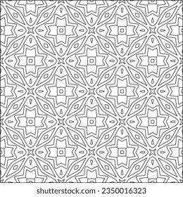  Textura elegante con figuras de líneas.Patrón geométrico en blanco y negro para páginas web, texturas, tarjetas, afiches, tela, textil. Diseño repetitivo gráfico monocromo. 